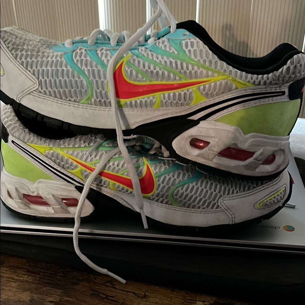 Nike Air max Torch White Sneakers with Red and Yellow Accents